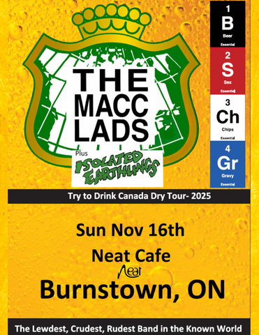 The Macc Lads November 16 $35 (STO)